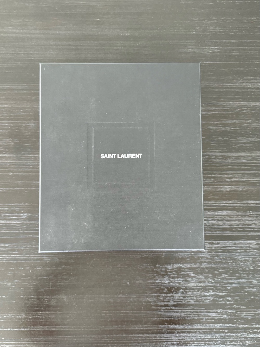 Saint Laurent Black Presentation Box with White Logo